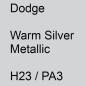 Preview: Dodge, Warm Silver Metallic, H23 / PA3.